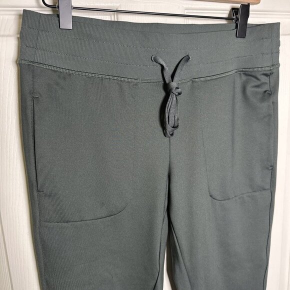 Zella Restore Soft Medium Pocket Joggers Olive Green Drawstring Tapered Gym - Picture 5 of 10